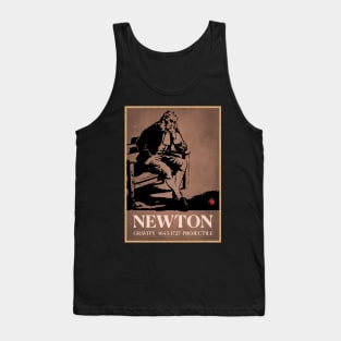 Sir Isaac Newton Apple Gravity Tank Top